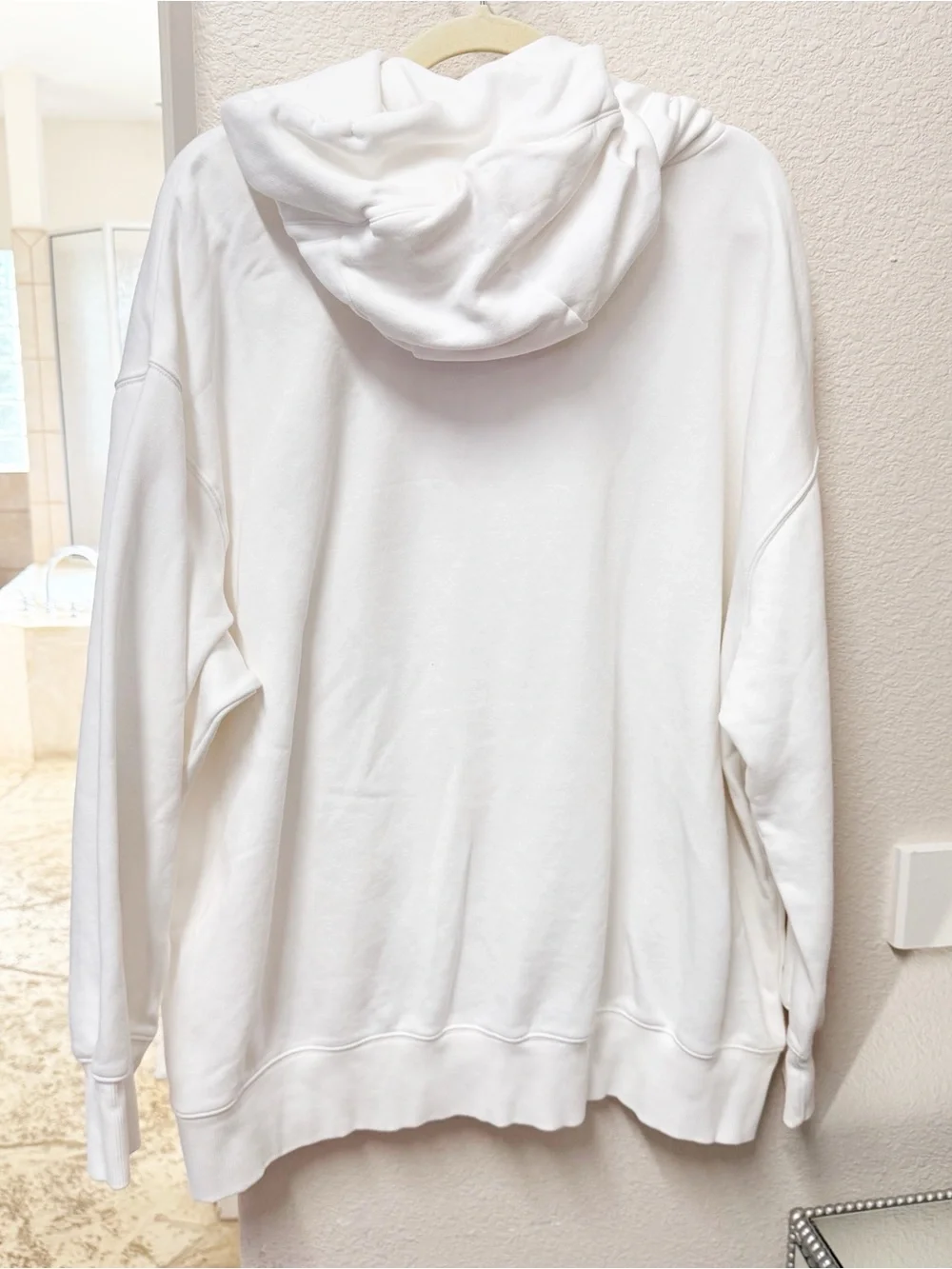 NEW Nike Women’s Sportswear Oversized Fleece Pullover Hoodie White XL NWOT